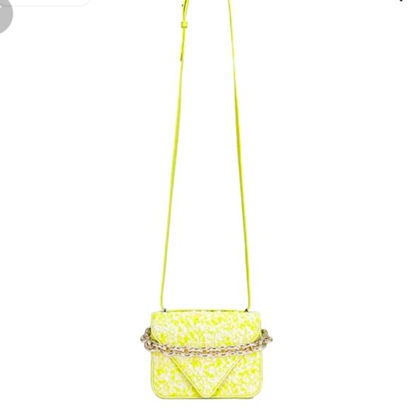 NWT$3,600 Bottega Veneta Signature Boucle Mount Chain Shoulder Seagrass Bag - Picture 3 of 16